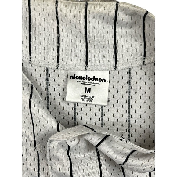 Nickelodeon Rug rays‎ White Striped Baseball Jersey Sz M - Picture 5 of 6